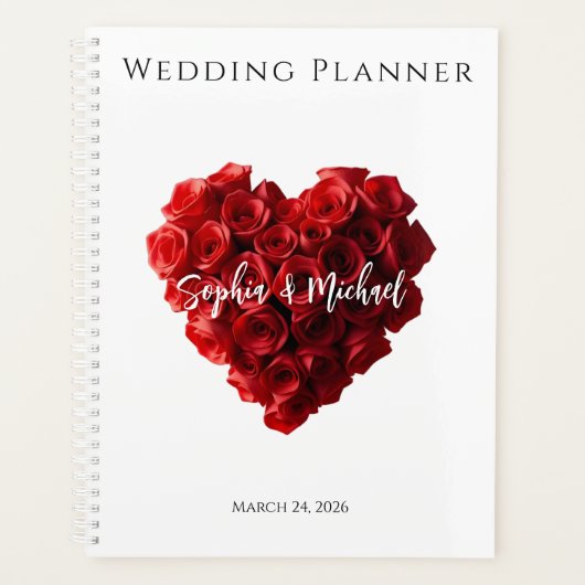 Heart Shaped Red Roses-Wedding Planner (Voorkant)