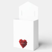 Heart Shaped Red Roses-Wedding Thank you Bedankdoosjes (Geopend)