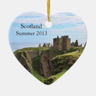 Heart Shaped Scotland Foto Ornament