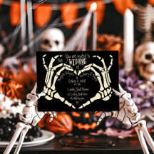 Heart Shaped Skeleton Hands Creepy Gothic Weddensc