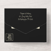 Heart Shaped Skeleton Hands Heart Wedding All In One Uitnodiging (Achterkant)