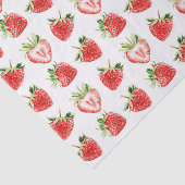 Heart Shaped Strawberries Birthday Tissuepapier (Detail)