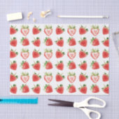Heart Shaped Strawberries Birthday Tissuepapier (Craft)