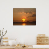 Heart Shaped Sun Print (Keuken)