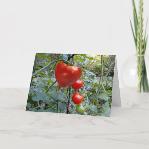 Heart Shaped Tomato, geen bericht Feestdagen Kaart