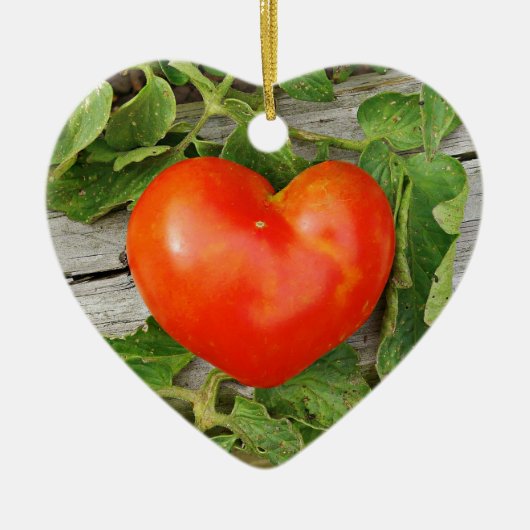 Heart Shaped Tomato Keramisch Ornament (Voorkant)