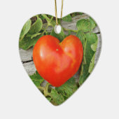 Heart Shaped Tomato Keramisch Ornament (Links)