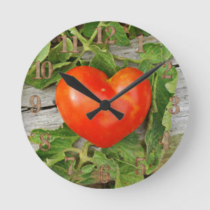 Heart Shaped Tomato Ronde Klok