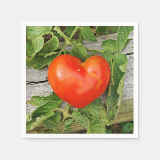 Heart Shaped Tomato Servet (Voorkant)