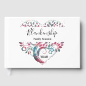 Heart Shaped Tree Family Reunion Template Gastenboek (Voorkant)