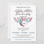 Heart Shaped Tree Family Reunion Template Kaart (Voorkant)