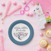 Heart Shaped Tree Family Reunion Template Papieren Bordje (Feest)