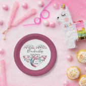 Heart Shaped Tree Family Reunion Template Papieren Bordje (Feest)