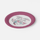 Heart Shaped Tree Family Reunion Template Papieren Bordje (Gekanteld)