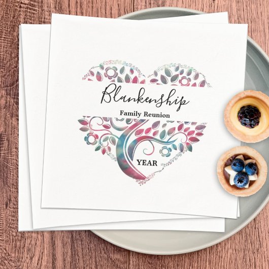 Heart Shaped Tree Family Reunion Template Servet
