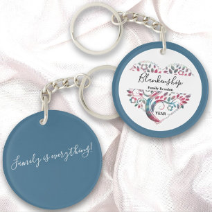 Heart Shaped Tree Family Reunion Template Sleutelhanger