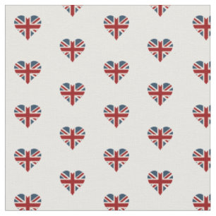 Heart Shaped Union Jack Flag Stof