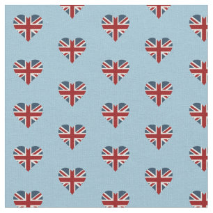 Heart Shaped Union Jack Flag Stof