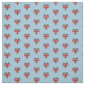 Heart Shaped Union Jack Flag Stof (Swatch)