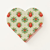 Heart Shaped Vintage Ornaments Notebook Notitieboek (Achterkant)