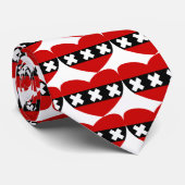 Heart Shaped-vlag van Amsterdam Stropdas (Opgerold)
