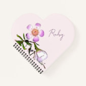 Heart Shaped Wax flower  Notitieboek (Voorkant)