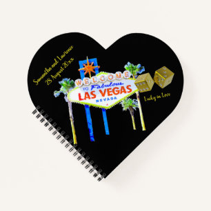 Heart Shaped Wedding Guest Book Las Vegas Notitieboek