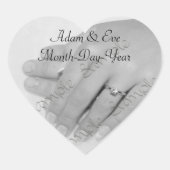 Heart Shaped ・ Wedding Keepomwille Sticker (Voorkant)