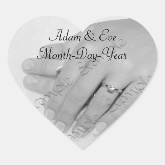 Heart Shaped ・ Wedding Keepomwille Sticker (Voorkant)