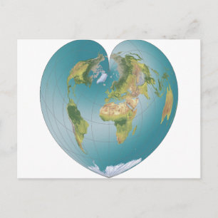 Heart-Shaped World Briefkaart