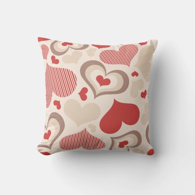 Heart Shapes American Mojo Pillow Kussen (Voorkant)