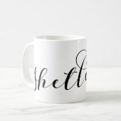 Heart Shetland Flag, Shetland Islands Koffiemok (Voorkant links)