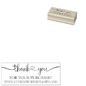 Heart Signature Hartelijk dank Rubberstempel (Gestempeld)