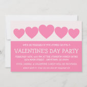 Heart Silhouette Valetine's Day (roze) Kaart (Voorkant)