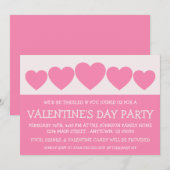 Heart Silhouette Valetine's Day (roze) Kaart (Voorkant / Achterkant)