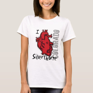 Heart Silniettemin orne Colorado shirt
