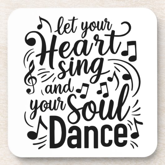 Heart Sing-Onderzetter Bier Onderzetter (Voorkant)