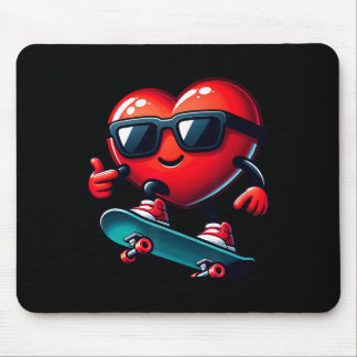 Heart Skateboarding Skateboarder Valentines Day Va Muismat