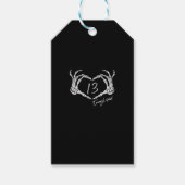 Heart Skeleton Hand Classic Cadeaulabel (Voorkant)