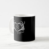 Heart Skeleton Hand Classic Koffiemok (Voorkant links)