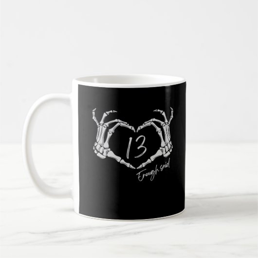 Heart Skeleton Hand Classic Koffiemok (Links)