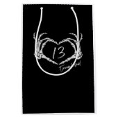 Heart Skeleton Hand Classic Medium Cadeauzakje (Voorkant)