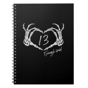 Heart Skeleton Hand Classic Notitieboek