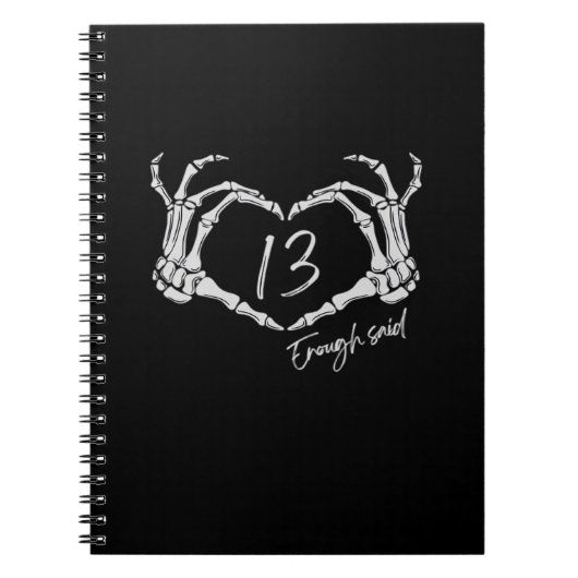 Heart Skeleton Hand Classic Notitieboek (Voorkant)