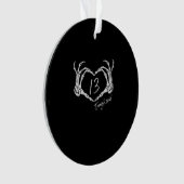 Heart Skeleton Hand Classic Ornament (voorkant)