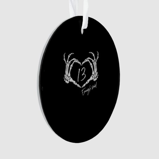 Heart Skeleton Hand Classic Ornament (voorkant)
