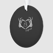 Heart Skeleton Hand Classic Ornament (voorkant)