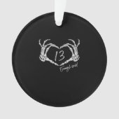Heart Skeleton Hand Classic Ornament (voorkant)