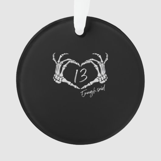 Heart Skeleton Hand Classic Ornament (voorkant)
