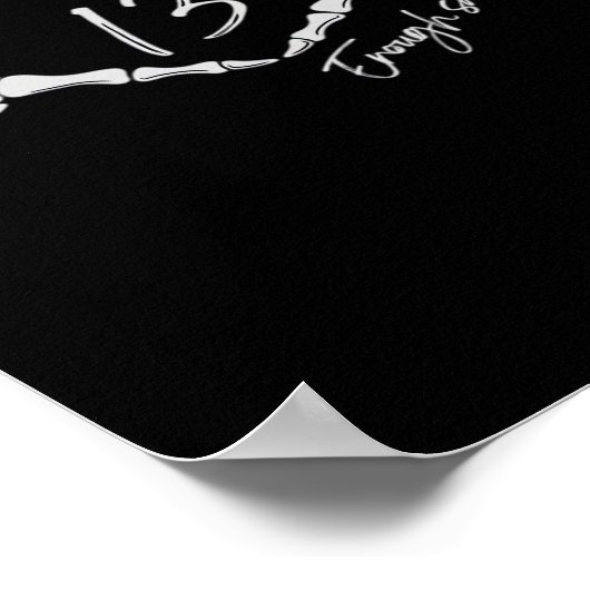 Heart Skeleton Hand Classic Poster (Hoek)